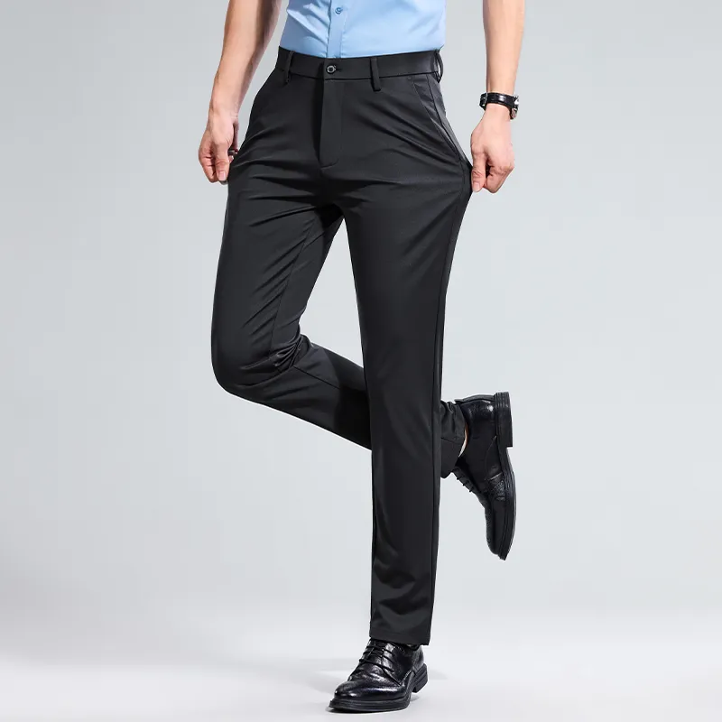 Red bean Suit Trousers Men-10