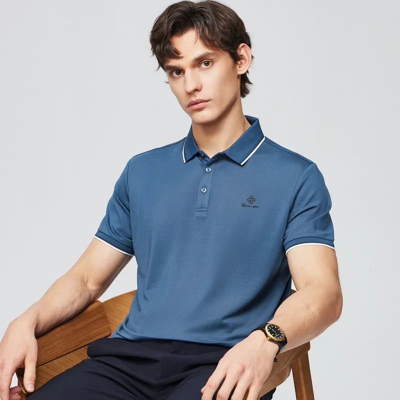 Red bean Polo Shirts Men-2