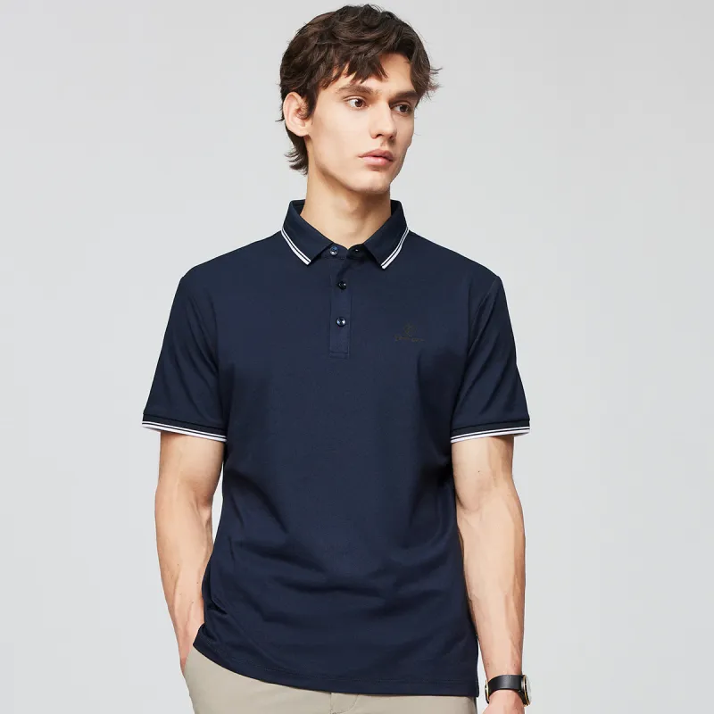 Red bean Polo Shirts Men-4
