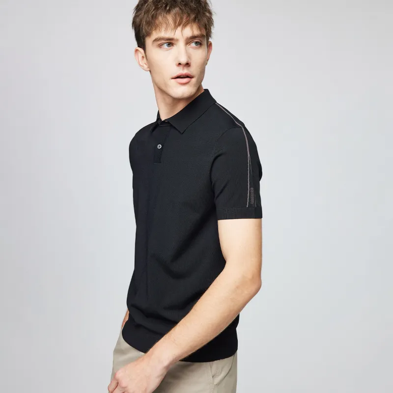 Red bean Polo Shirts Men-9