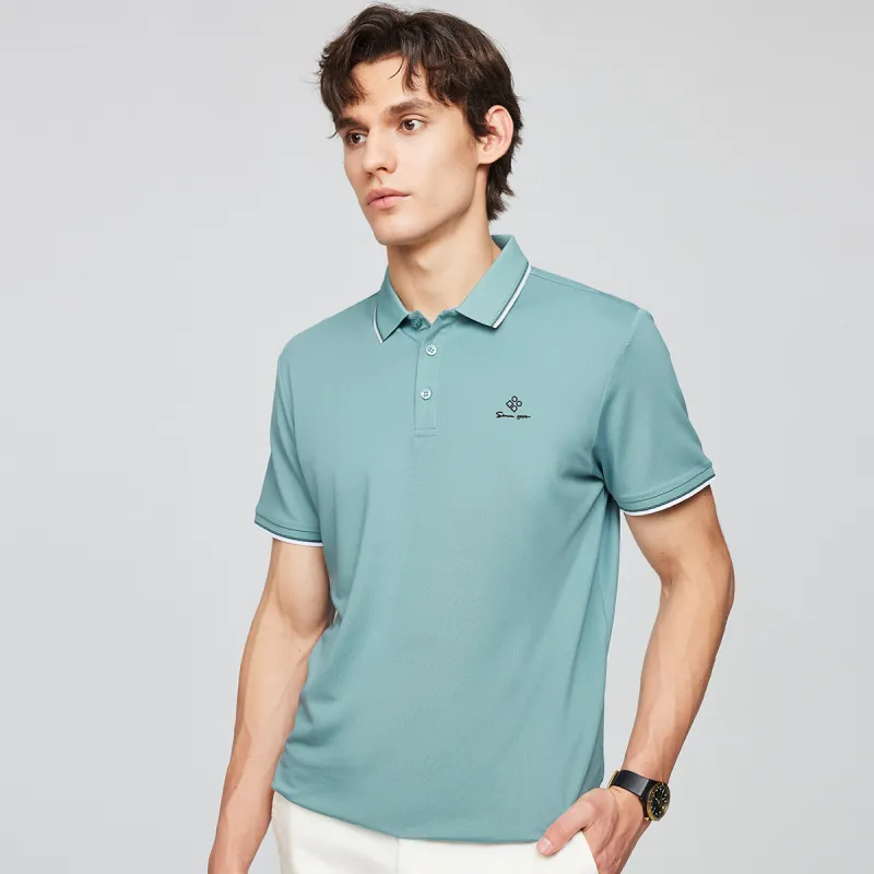 Red bean Polo Shirts Men-9