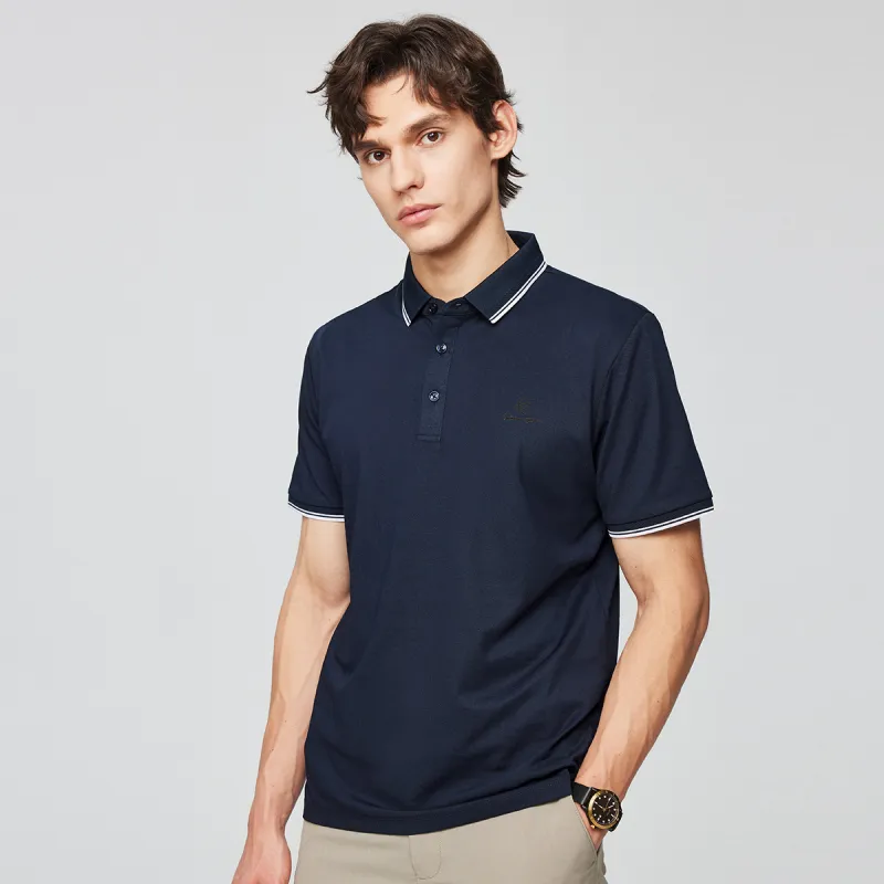 Red bean Polo Shirts Men-2