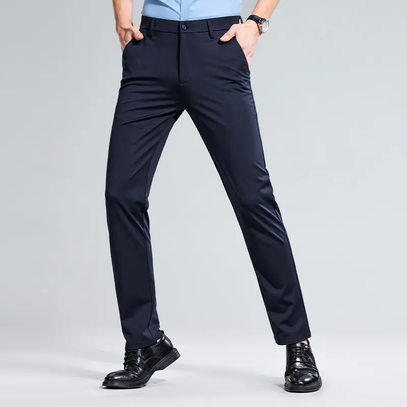 Red bean Suit Trousers Men-4