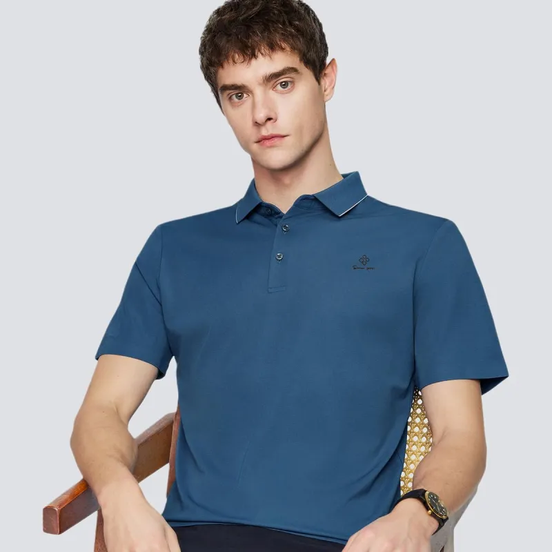Red bean Polo Shirts Men-2