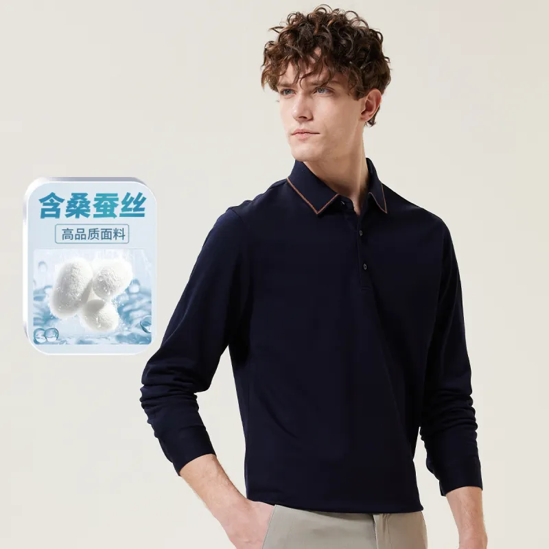 Red bean Polo Shirts Men-5
