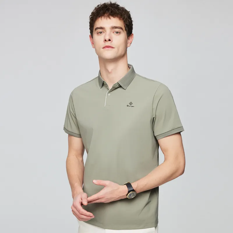 Red bean Polo Shirts Men-2