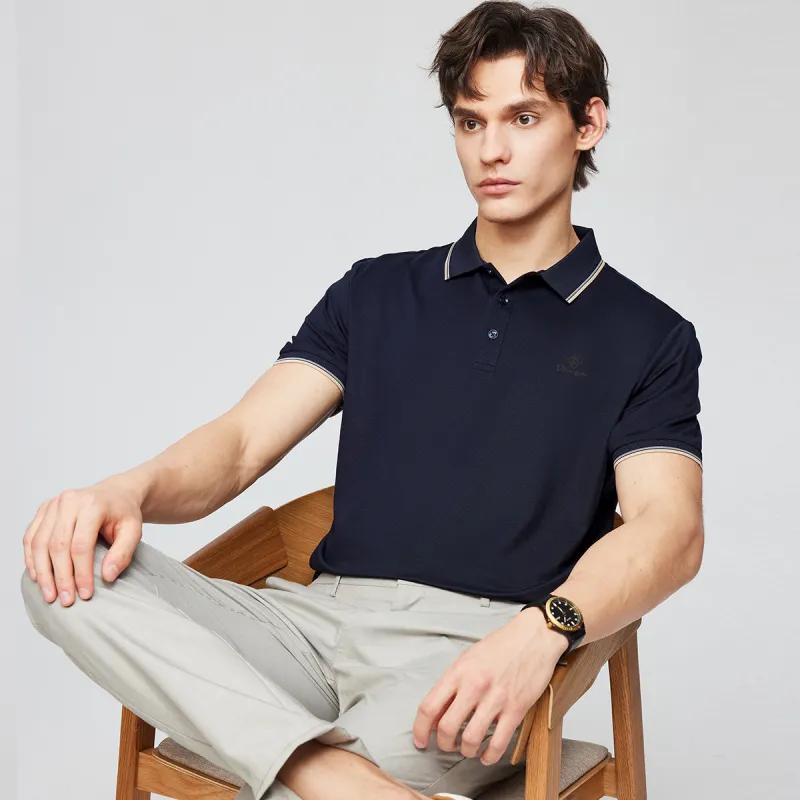 Red bean Polo Shirts Men-16