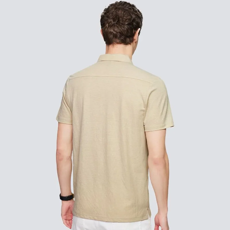 Red bean Polo Shirts Men-5