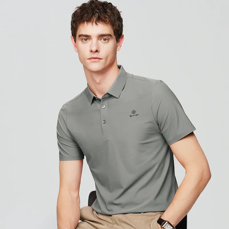 Red bean Polo Shirts Men-22