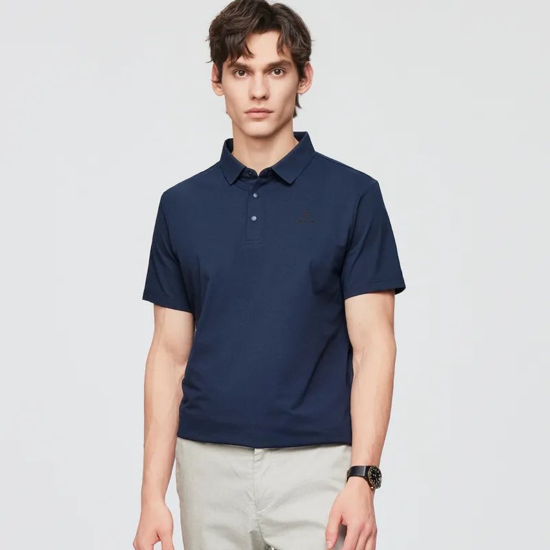 Red bean Polo Shirts Men-2
