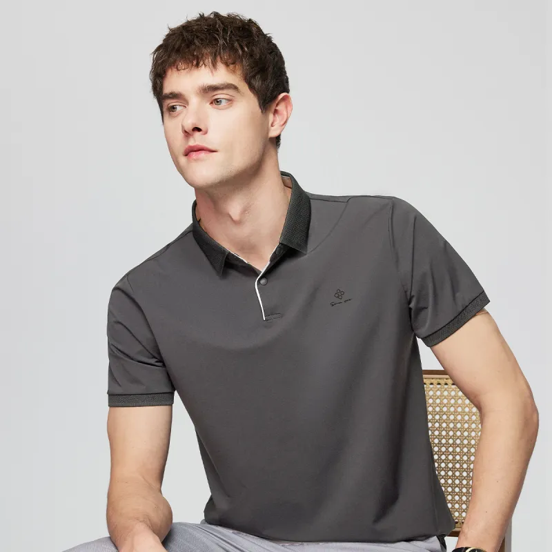 Red bean Polo Shirts Men-22