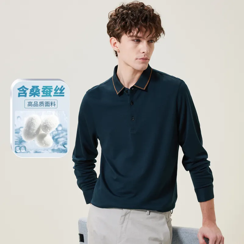 Red bean Polo Shirts Men-7
