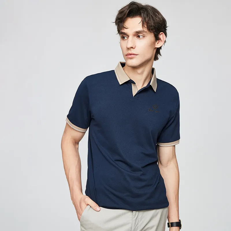 Red bean Polo Shirts Men-4