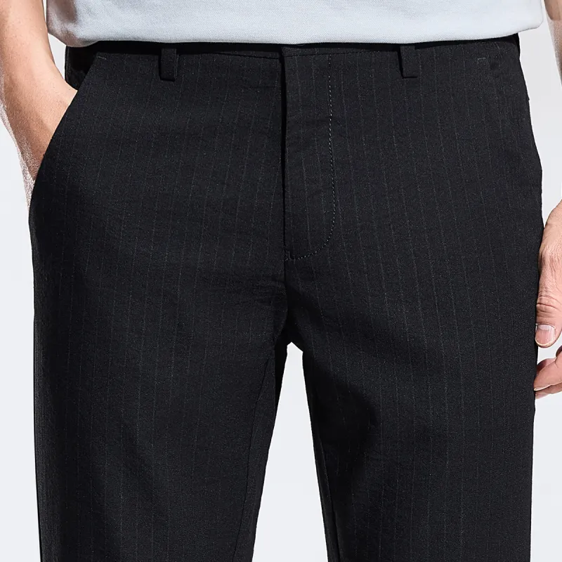 Red bean Casual Pants Men Black-5