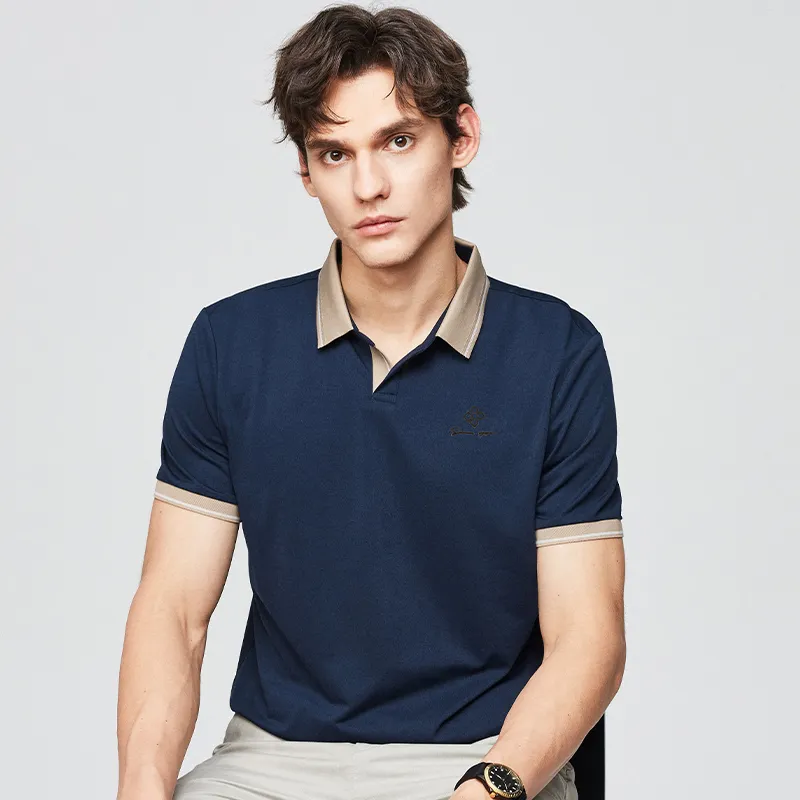 Red bean Polo Shirts Men-3