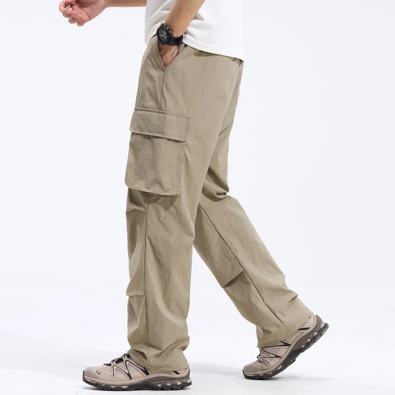 Red bean Cargo Pants Men-6