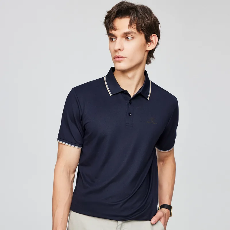 Red bean Polo Shirts Men-15