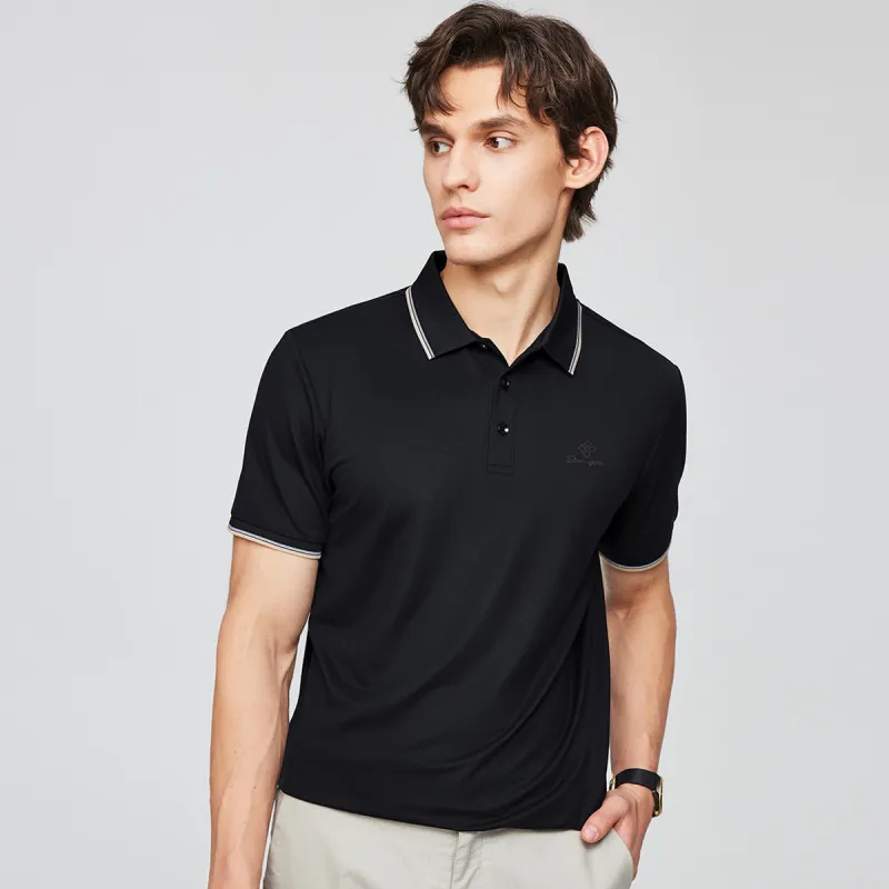 Red bean Polo Shirts Men-34