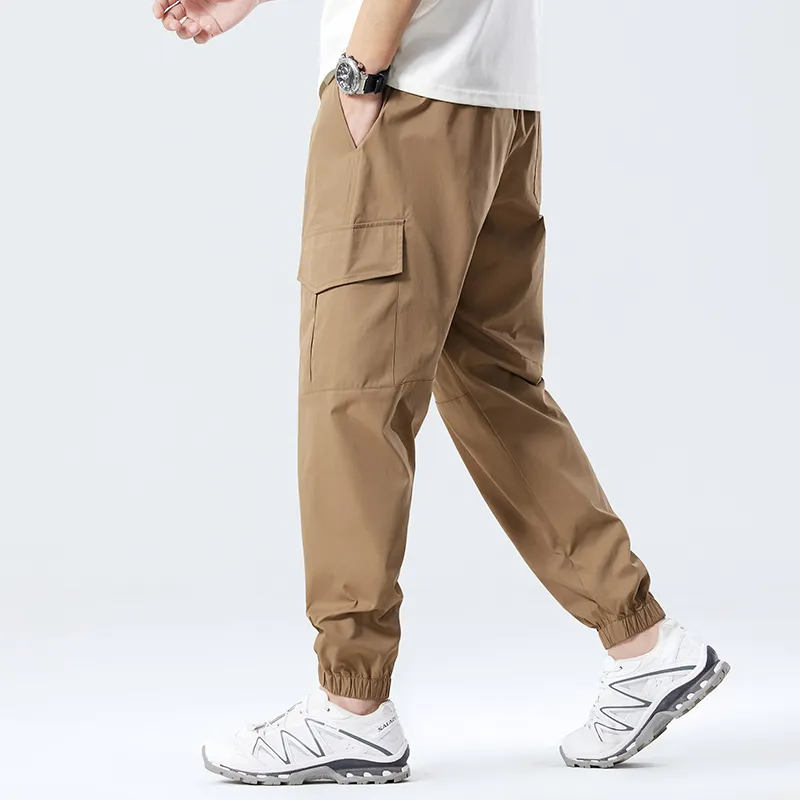 Red bean Cargo Pants Men-8