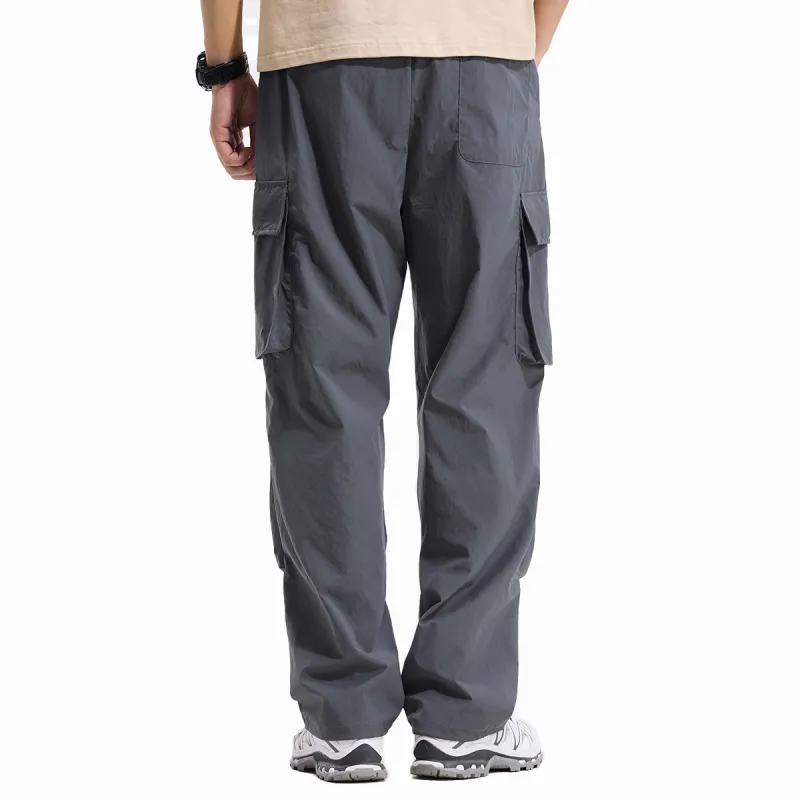 Red bean Cargo Pants Men-15