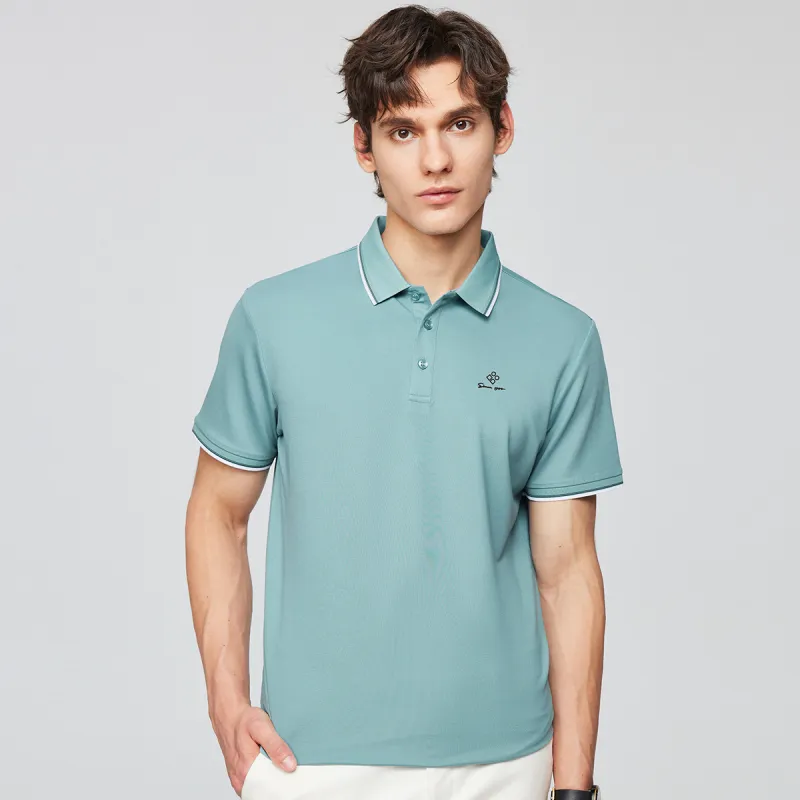 Red bean Polo Shirts Men-8