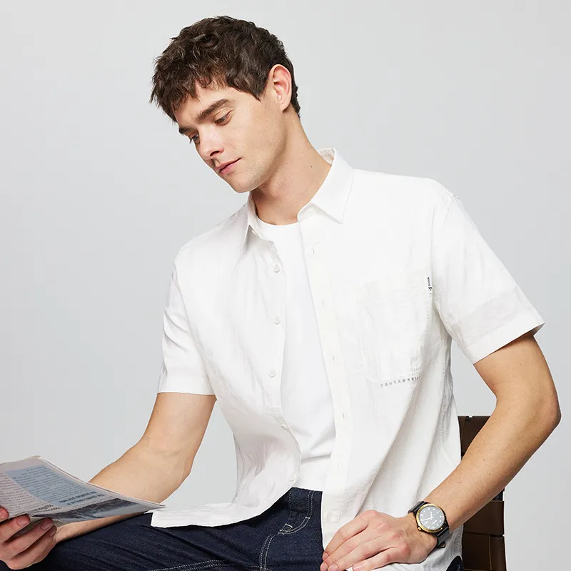 Red bean Shirts Men-7