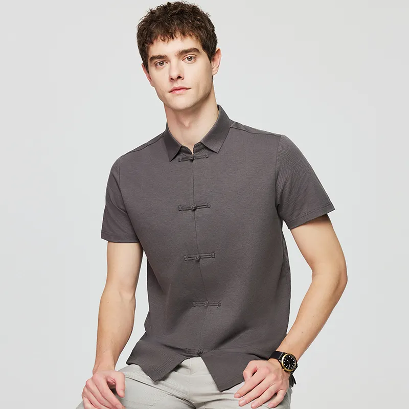 Red bean Polo Shirts Men-14