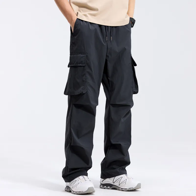 Red bean Cargo Pants Men-12