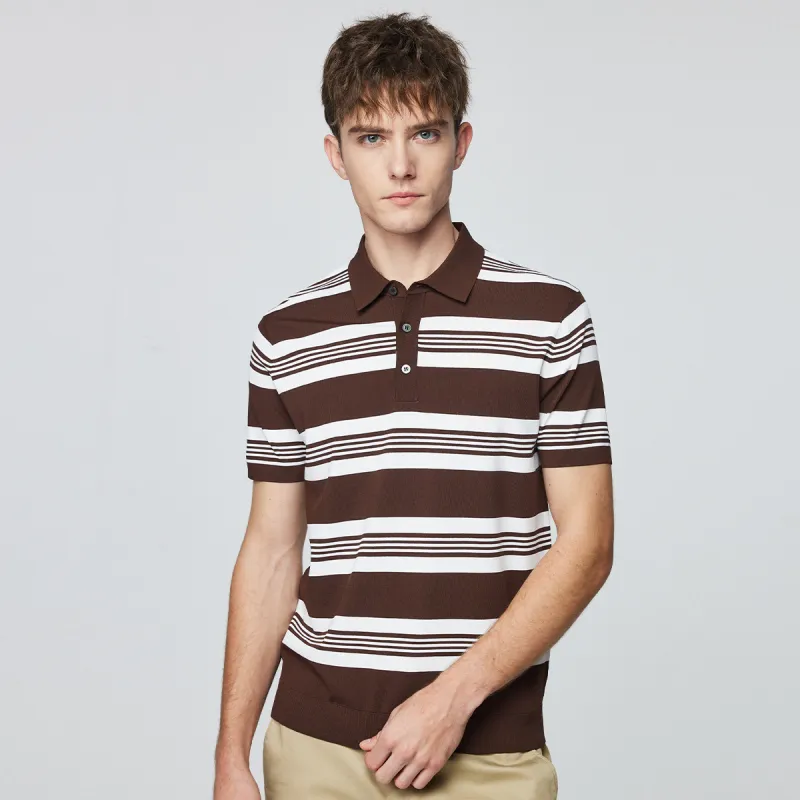 Red bean Polo Shirts Men-13