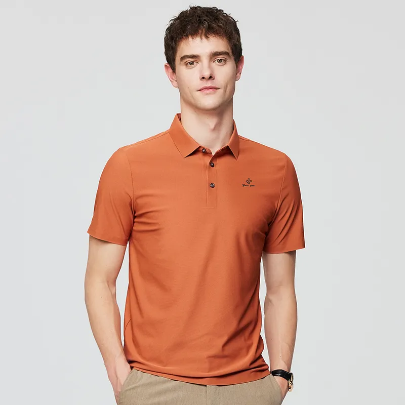 Red bean Polo Shirts Men-12