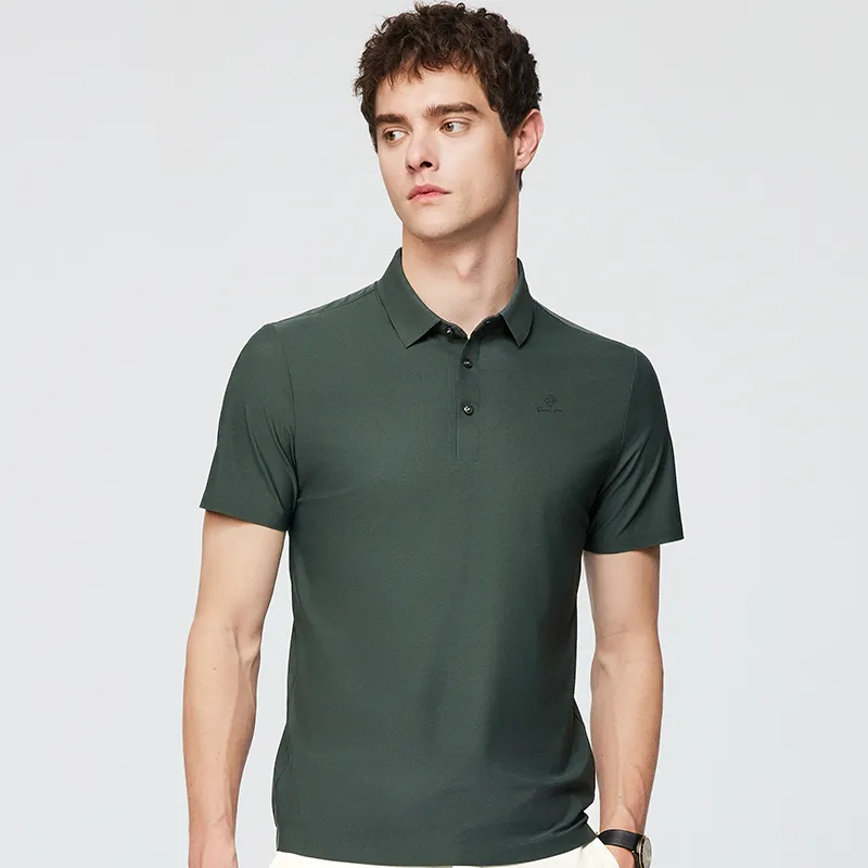 Red bean Polo Shirts Men-2