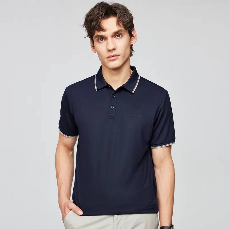 Red bean Polo Shirts Men-14