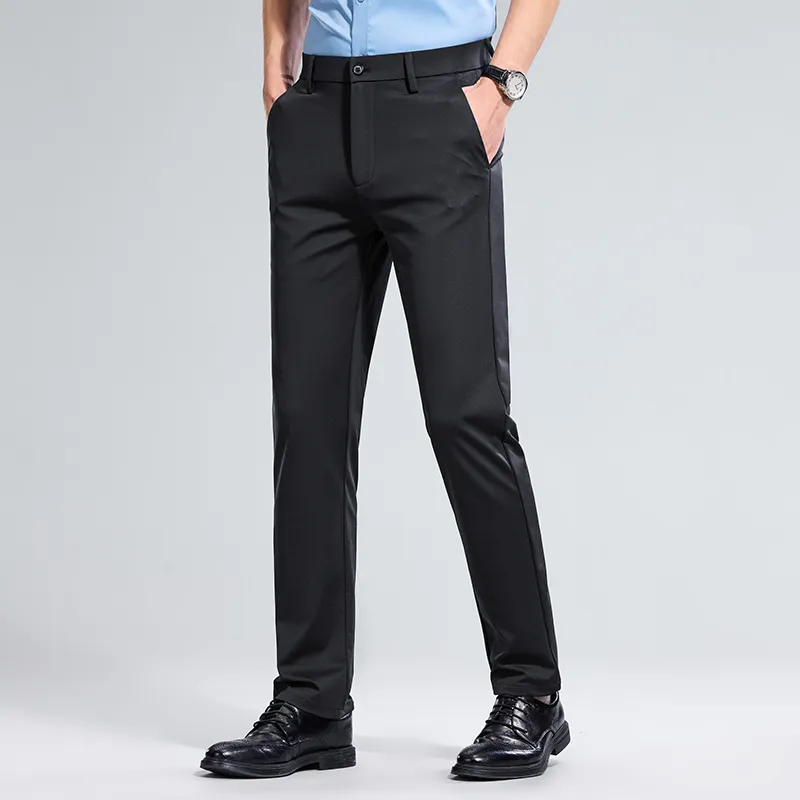 Red bean Suit Trousers Men-8