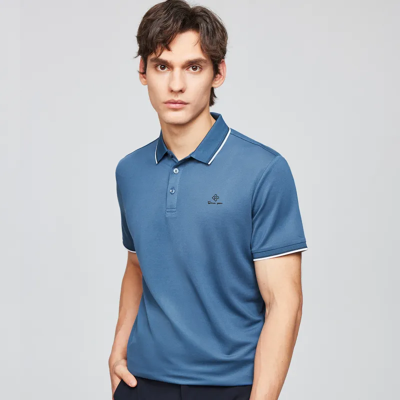 Red bean Polo Shirts Men-5