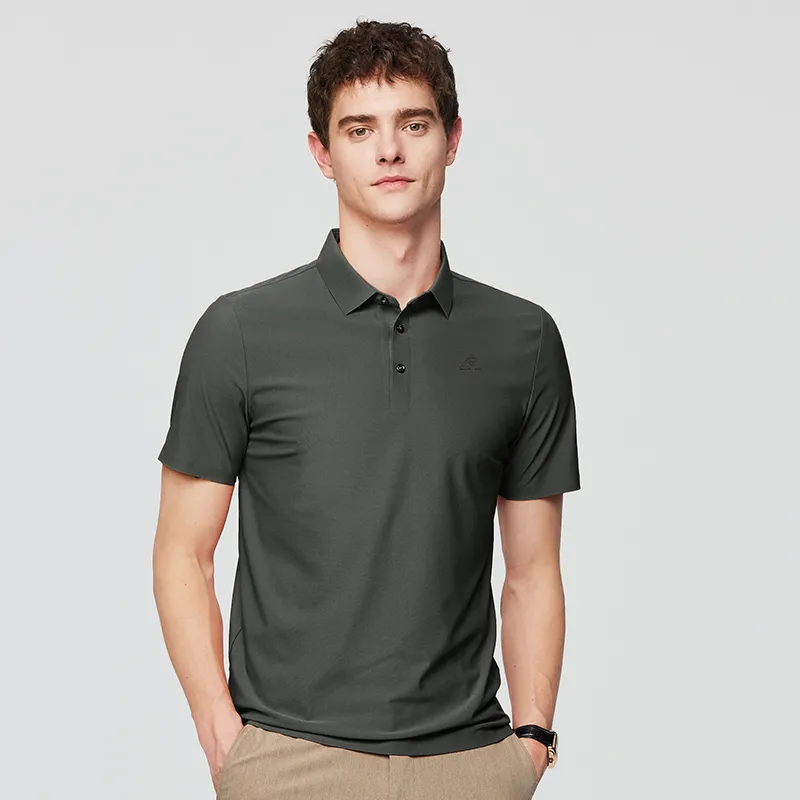 Red bean Polo Shirts Men-26