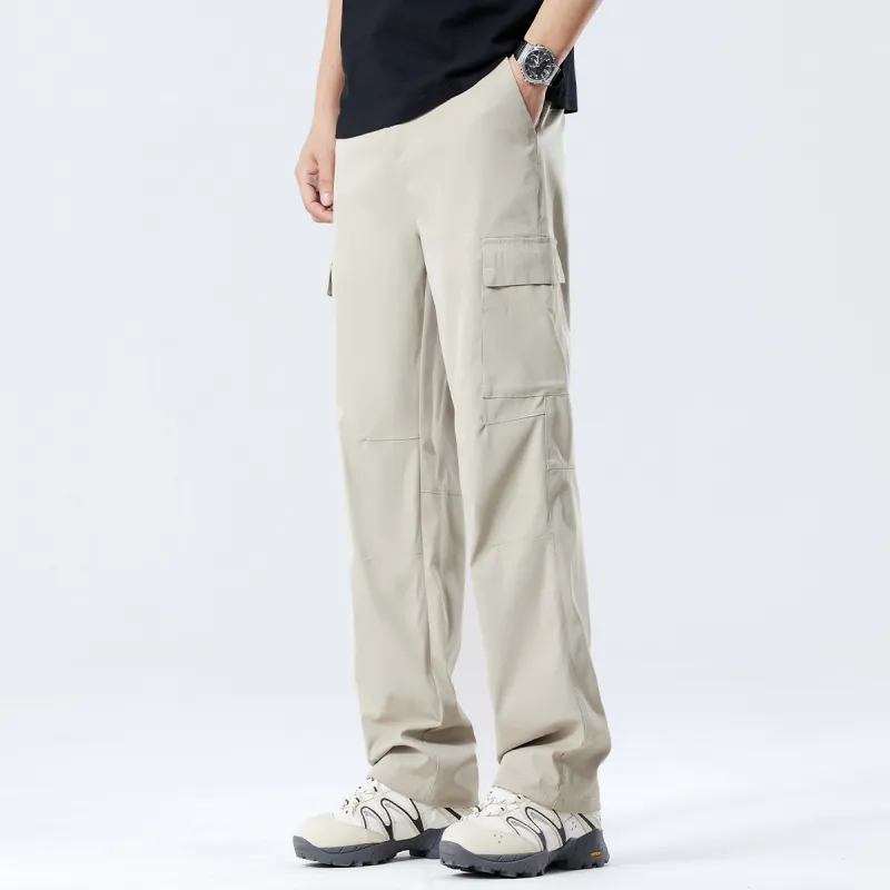 Red bean Cargo Pants Men-6