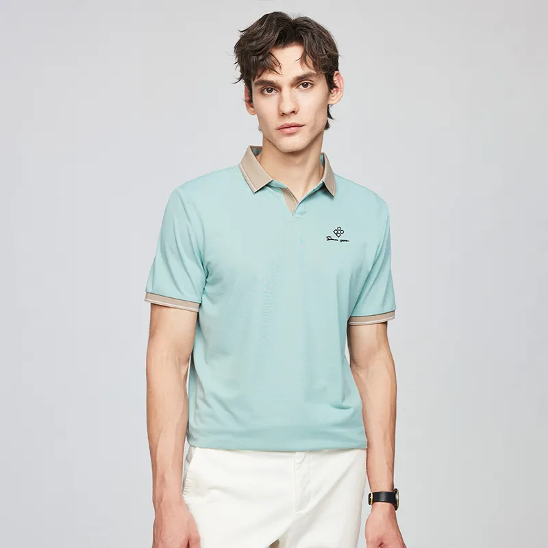 Red bean Polo Shirts Men-8