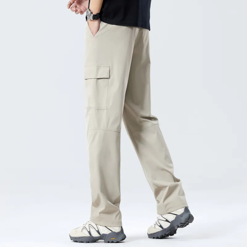 Red bean Cargo Pants Men-4