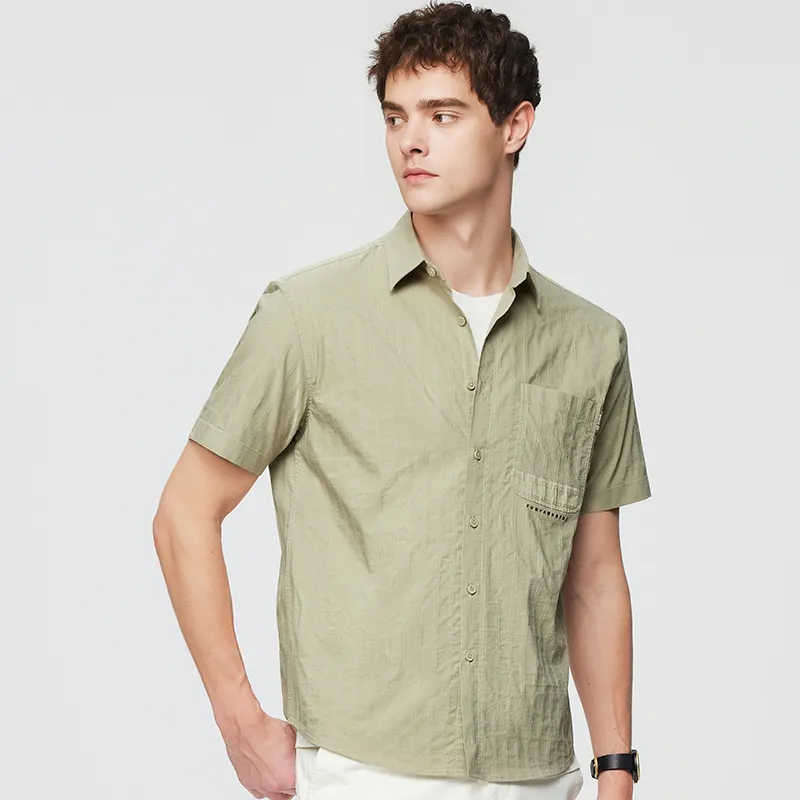 Red bean Shirts Men-4