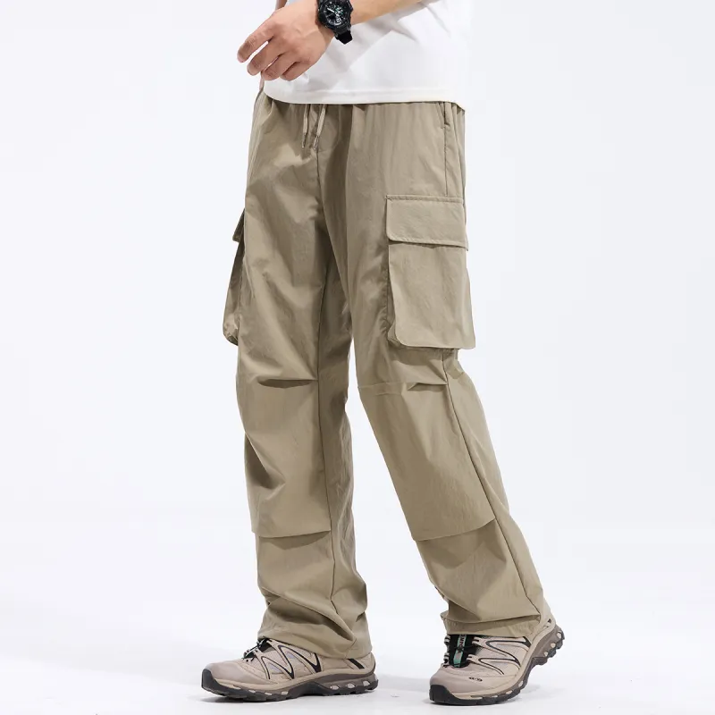 Red bean Cargo Pants Men-5