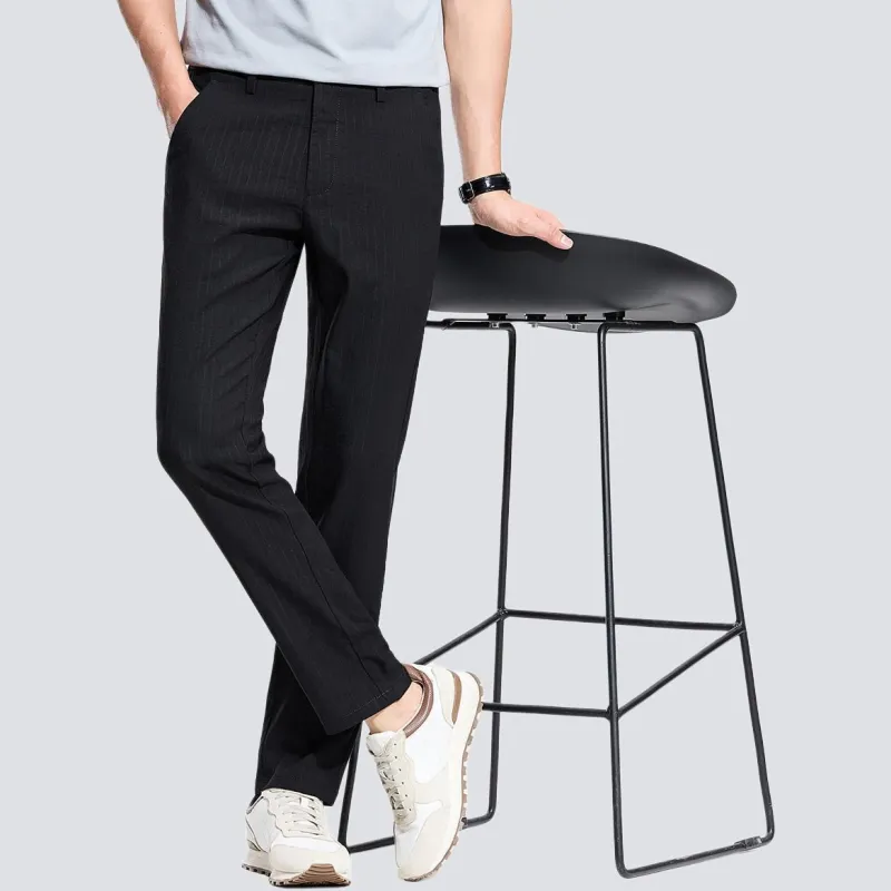 Red bean Casual Pants Men Black-4