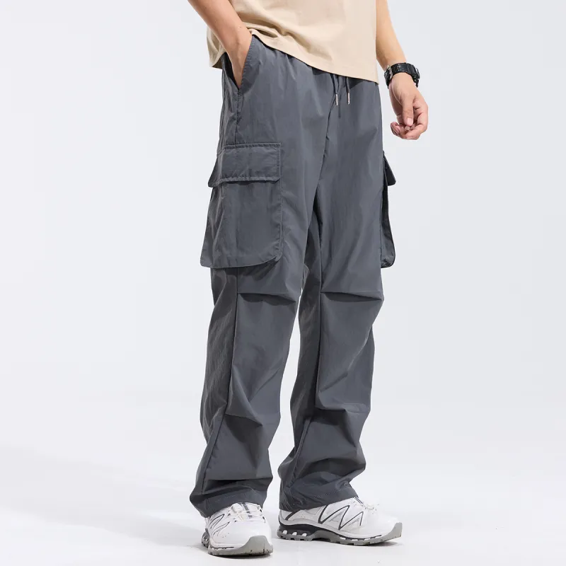 Red bean Cargo Pants Men-18