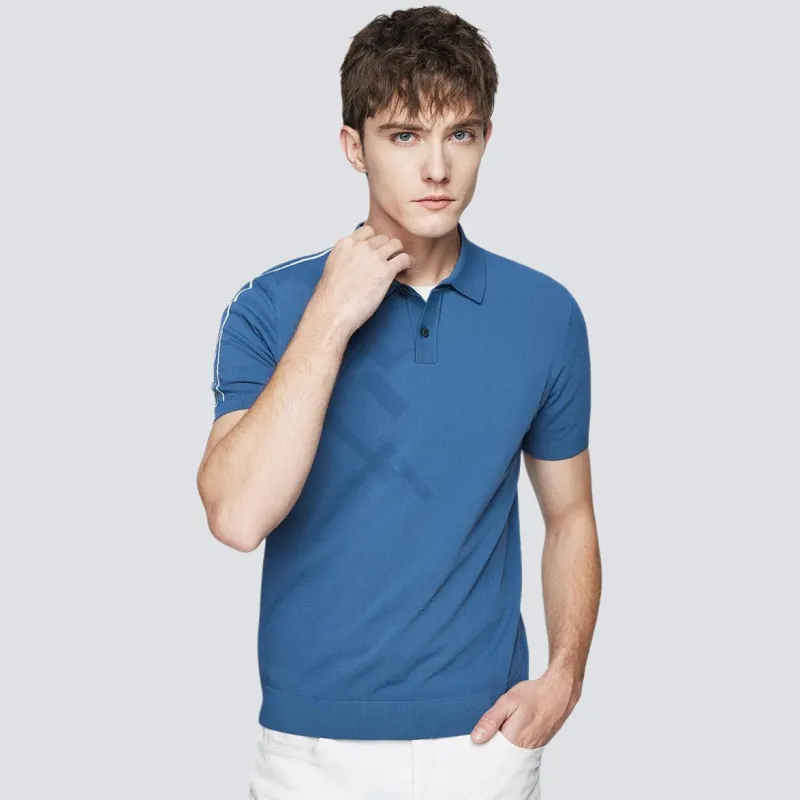 Red bean Polo Shirts Men-5