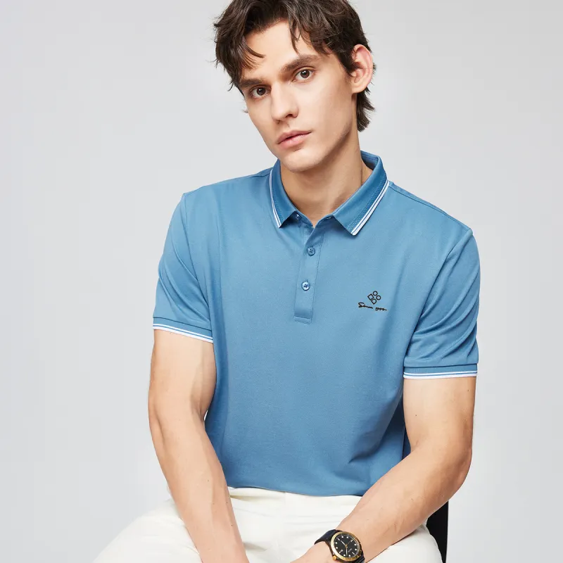 Red bean Polo Shirts Men-7