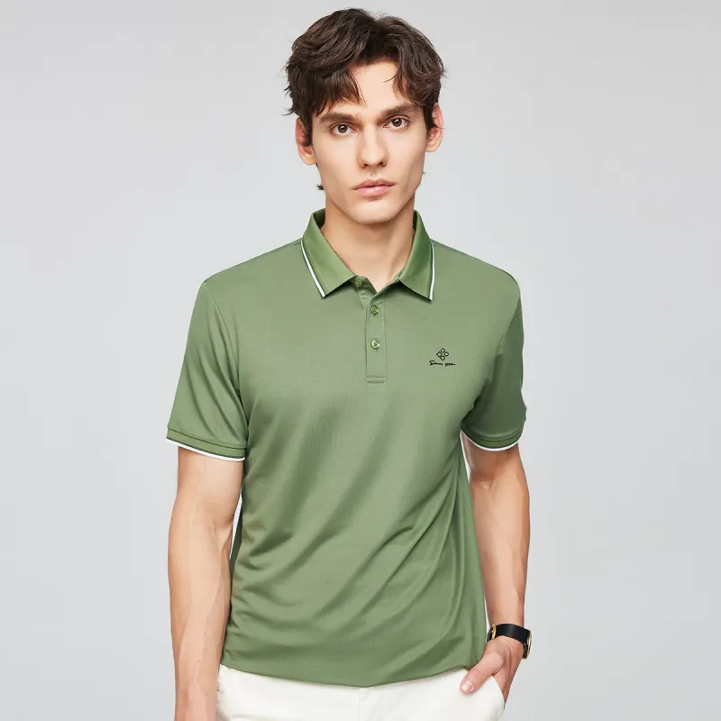 Red bean Polo Shirts Men-21