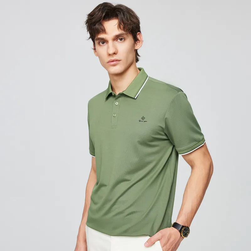 Red bean Polo Shirts Men-22
