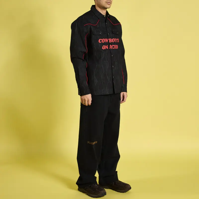 PLEASURES Shirts Unisex Black-2