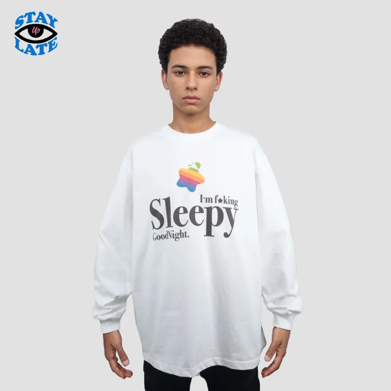 STAY UP LATE T-Shirt Unisex White-2