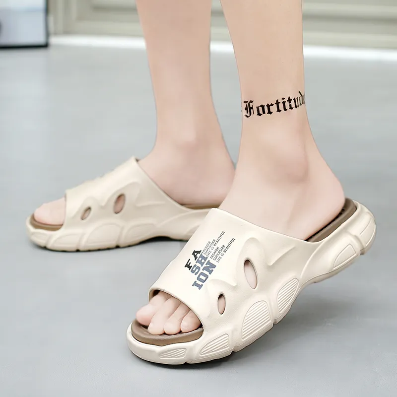 NANJIREN EVA Graffiti Slip Resistant Abrasion Resistant Cushioning Slide Slippers Men's-19