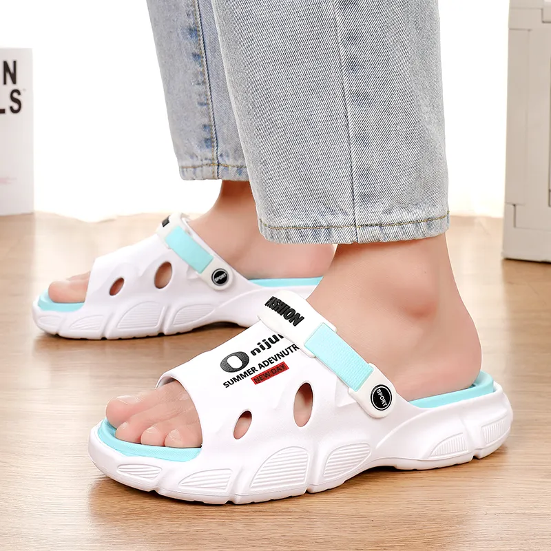 NANJIREN EVA Graffiti Slip Resistant Abrasion Resistant Cushioning Slide Slippers Men's-2
